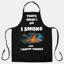 Ich rauche Fleisch Schürze