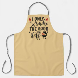 Ich rauche nur den schönen Grillgarten Schürze