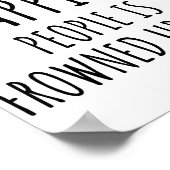 Ich rauche, weil Menschen, die wegschlatschen, ers Poster (Ecke)