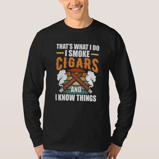 Ich rauche Zigarren T-Shirt (Vorderseite)