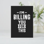 Ich rechne dir dafür. RSVP karte (Stehend Vorderseite)