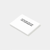 Ich rechne Ihnen für diesen Konversationslustigen Post-it Klebezettel (angewinkelt)