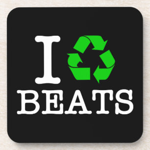 Ich recycel Beats Untersetzer