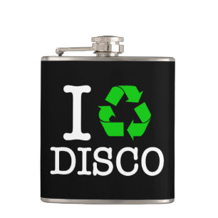 Ich recycel Disco Flachmann