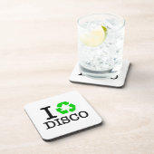 Ich recycel Disco Getränkeuntersetzer (Rechte Seite)