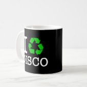 Ich recycel Disco Kaffeetasse (Vorderseite Links)