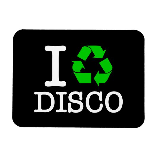 Ich recycel Disco Magnet (Horizontal)