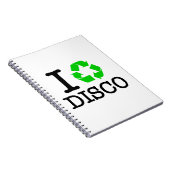 Ich recycel Disco Notizblock (Rechte Seite)