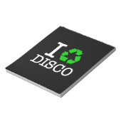 Ich recycel Disco Notizblock (Rotiert)