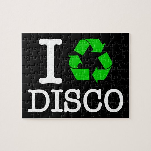 Ich recycel Disco Puzzle (Horizontal)