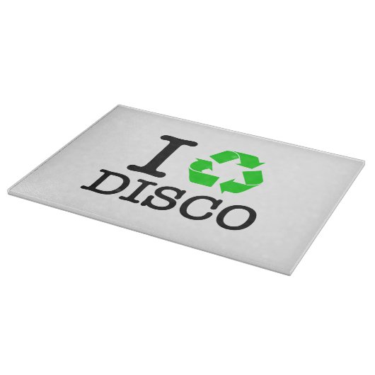 Ich recycel Disco Schneidebrett (Ecke)
