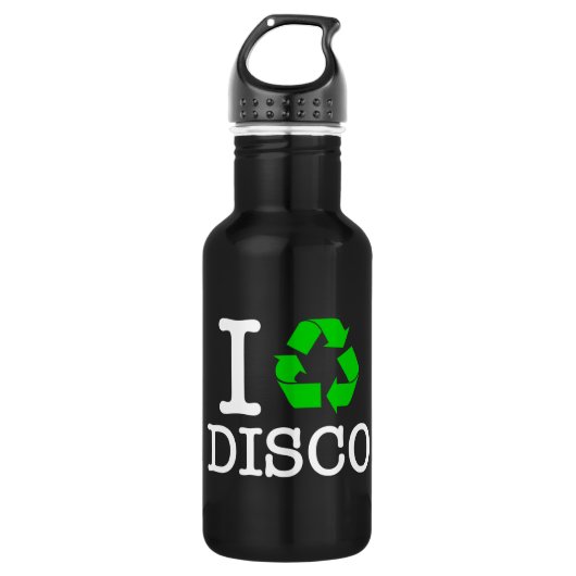 Ich recycel Disco Trinkflasche (Vorderseite)