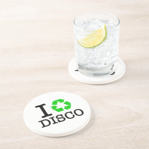 Ich recycel Disco Untersetzer
