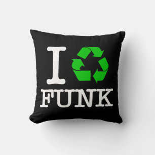 Ich recycel Funk Kissen