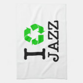 Ich recycel Jazz Handtuch (Vertikal)