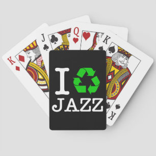 Ich recycel Jazz Spielkarten