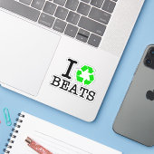 Ich Recycelte Beats Aufkleber (Laptop mit iPhone)