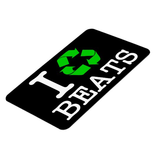 Ich Recycelte Beats Magnet (Linke Seite)