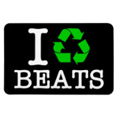 Ich Recycelte Beats Magnet (Horizontal)
