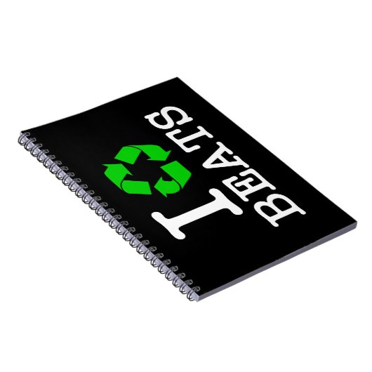 Ich Recycelte Beats Notizblock (Rechte Seite)