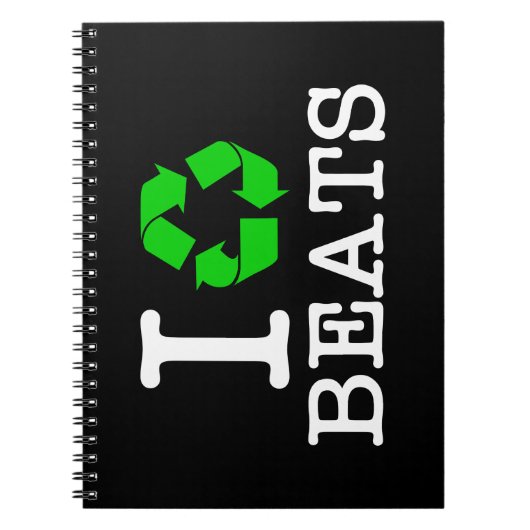 Ich Recycelte Beats Notizblock (Vorderseite)