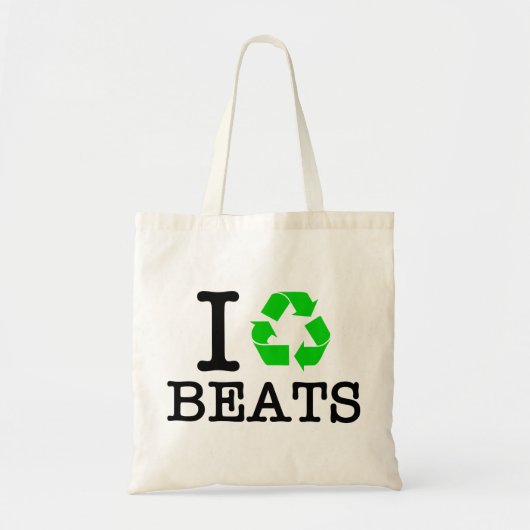 Ich Recycelte Beats Tragetasche (Vorne)