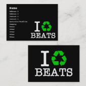Ich Recycelte Beats Visitenkarte (Vorne/Hinten)