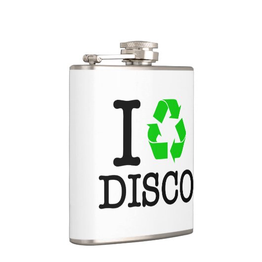 Ich Recycelte Disco Flachmann (Rechts)