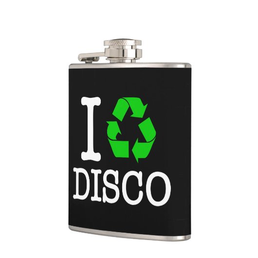 Ich Recycelte Disco Flachmann (Links)