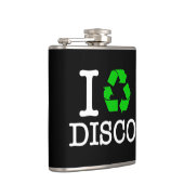 Ich Recycelte Disco Flachmann (Rechts)
