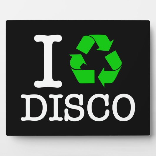 Ich Recycelte Disco Fotoplatte (Vorderseite)