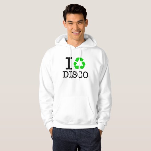 Ich Recycelte Disco Hoodie (Vorne ganz)