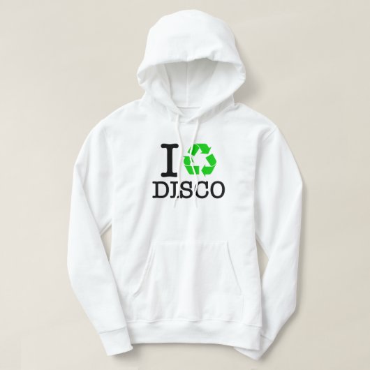 Ich Recycelte Disco Hoodie (Design vorne)