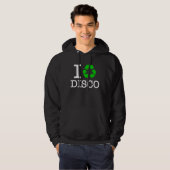 Ich Recycelte Disco Hoodie (Vorne ganz)