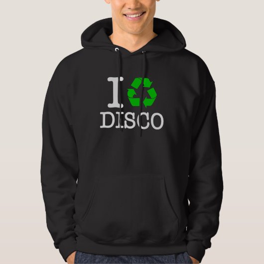 Ich Recycelte Disco Hoodie (Vorderseite)