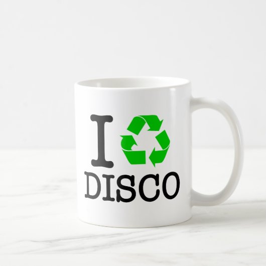 Ich Recycelte Disco Kaffeetasse (Rechts)