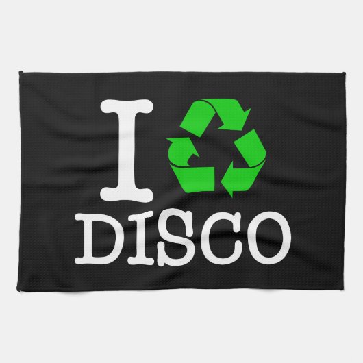 Ich Recycelte Disco Küchentuch (Horizontal)