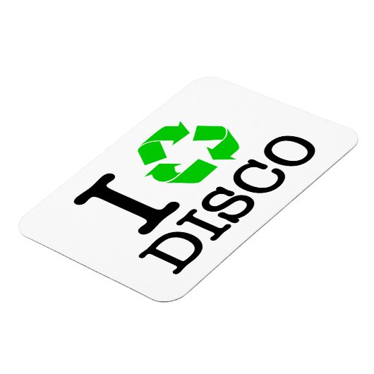 Ich Recycelte Disco Magnet (Linke Seite)