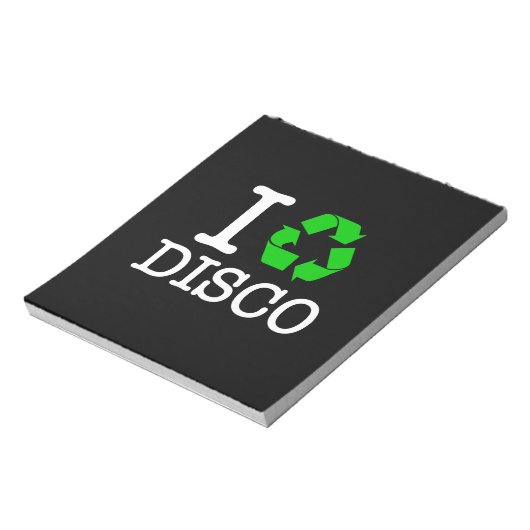 Ich Recycelte Disco Notizblock (Rotiert)