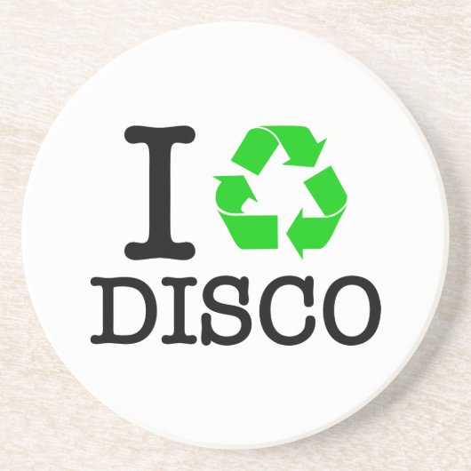 Ich Recycelte Disco Untersetzer (Vorne)