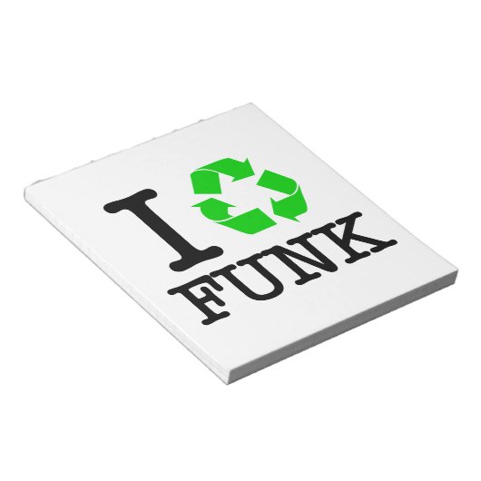 Ich Recycelte Funk Notizblock (angewinkelt)