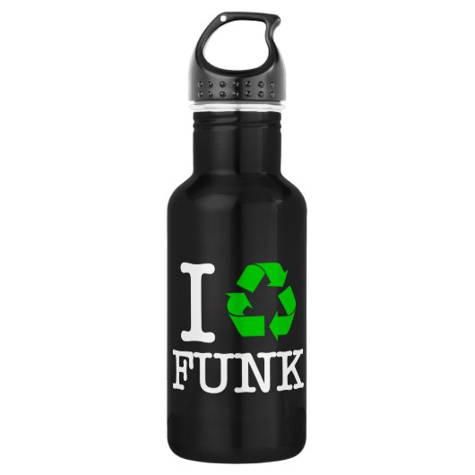 Ich Recycelte Funk Trinkflasche (Vorderseite)