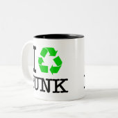 Ich Recycelte Funk Zweifarbige Tasse (Vorderseite Links)