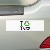Ich Recycelte Jazz Autoaufkleber (Auf Auto)