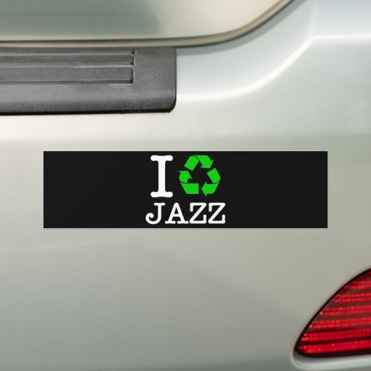 Ich Recycelte Jazz Autoaufkleber (Auf Auto)