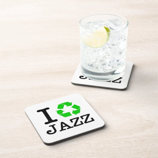 Ich Recycelte Jazz Getränkeuntersetzer (Rechte Seite)