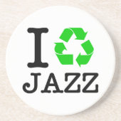 Ich Recycelte Jazz Getränkeuntersetzer (Vorne)