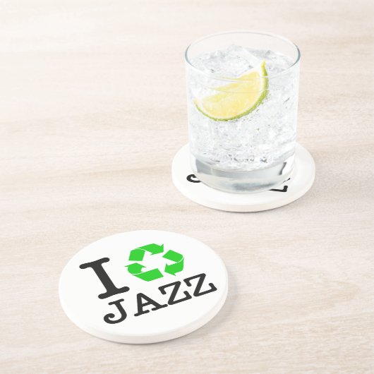 Ich Recycelte Jazz Getränkeuntersetzer (Seite)