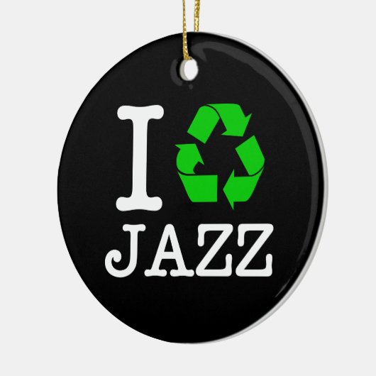 Ich Recycelte Jazz Keramikornament (Links)