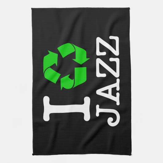 Ich Recycelte Jazz Küchentuch (Vertikal)